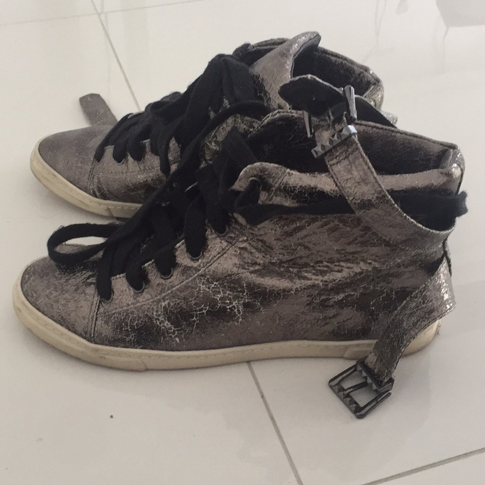 Metallic sneakers